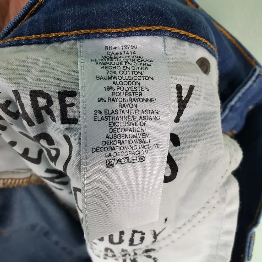 True Religion Men's Rocco Relaxed Skinny Jeans Size 40